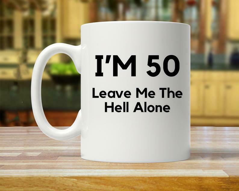 50th Birthday 50th Gift Ideas 50th Birthday Gift Gift For Fifty Year Old F Mug White Ceramic 11-15oz Coffee Tea Cup