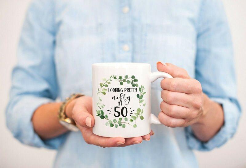 50th Birthday Ideas50th BirthdayHappy Birthday Mug White Ceramic 11-15oz Coffee Tea Cup