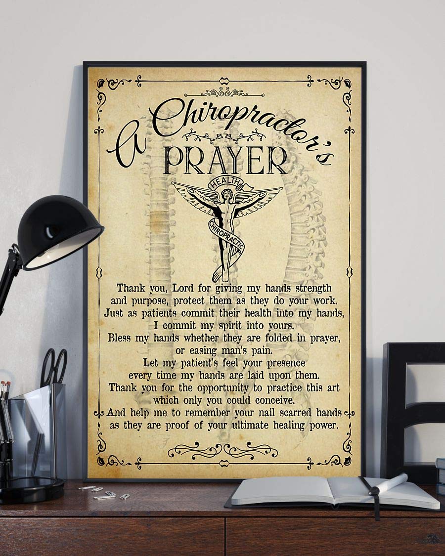 A Chiropractor'S Prayer Satin Poster Portrait no Frame