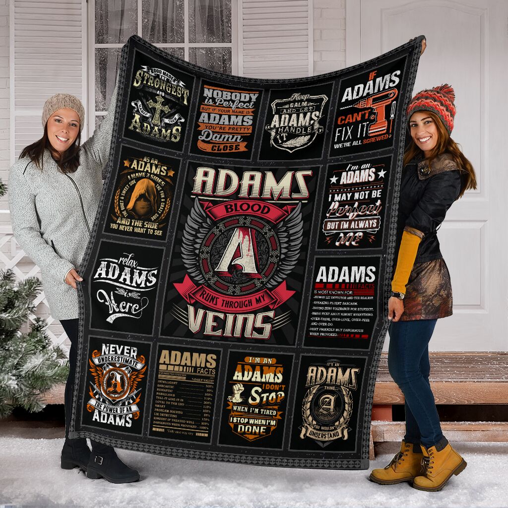 Adams Fleece Blanket Small Medium Large X-large