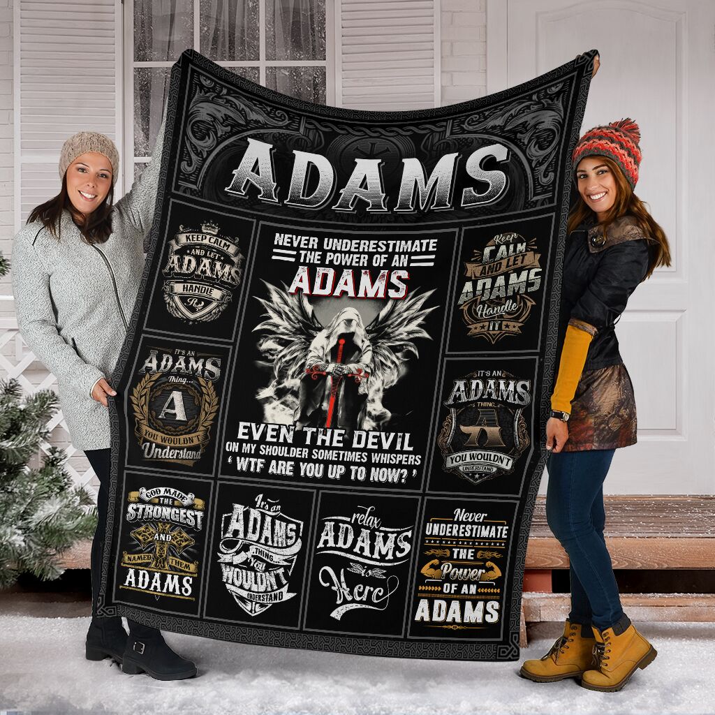 Adams Fleece Blanket Small Medium Large X-large