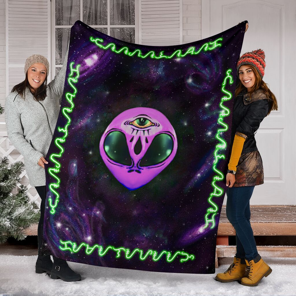 Alien Fleece Blanket