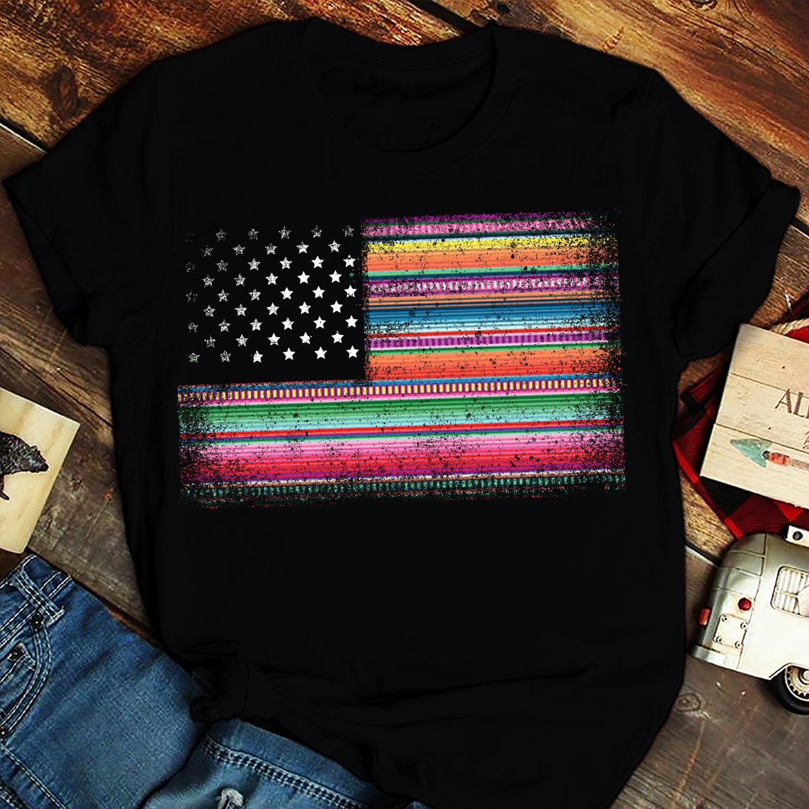 American native shirt Native Blood Flag Women men black shirt for women T shirt s-3xl