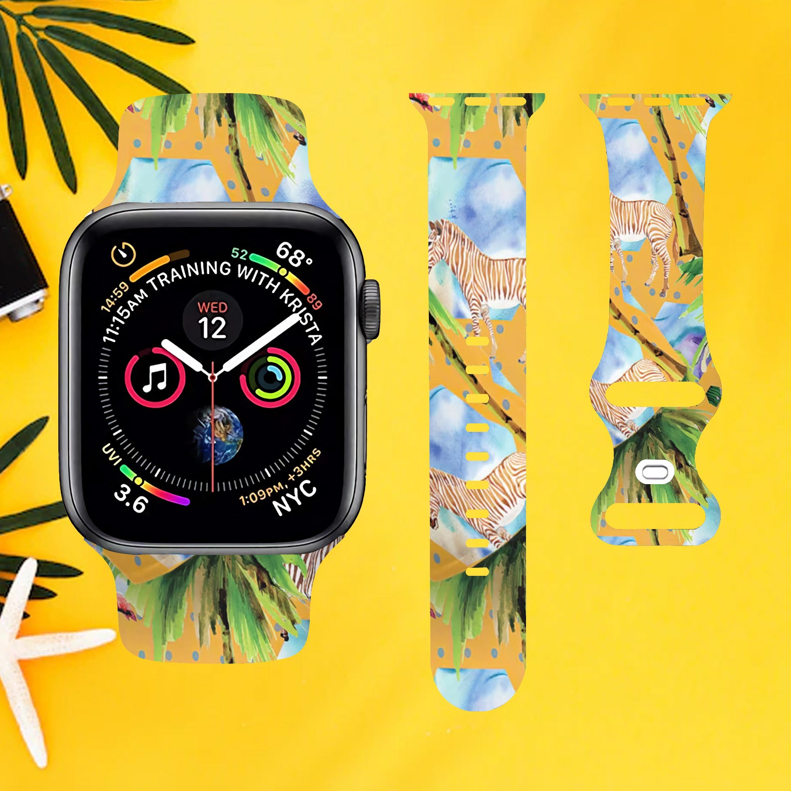 Animal Colorful Watch Band for Apple Watch Thermo Elastomer