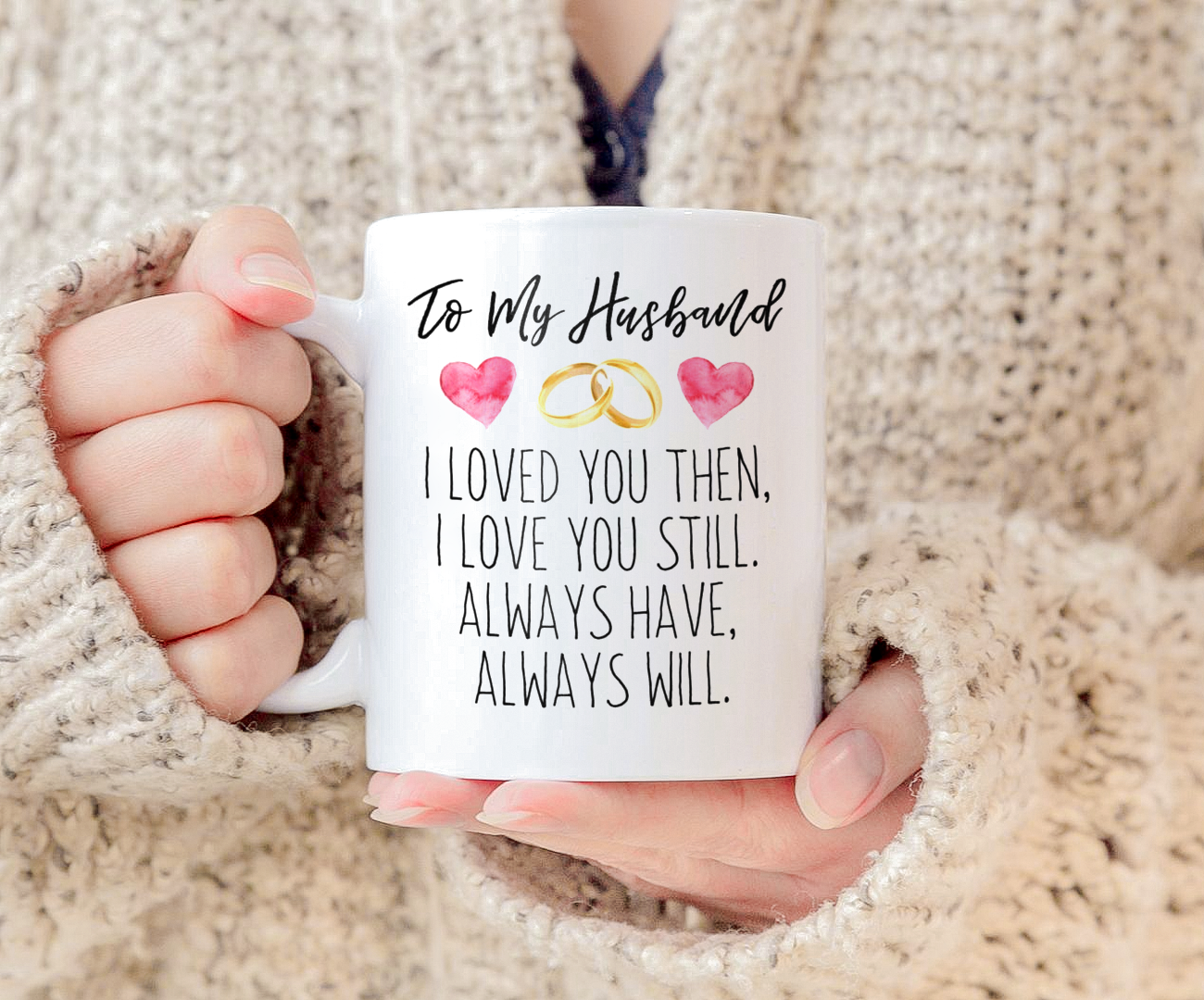 Anniversary Gift For Him For Husband Couples Present Valentine'S Anniversary Birthday Spouse Mug White Ceramic 11-15oz Coffee Tea Cup