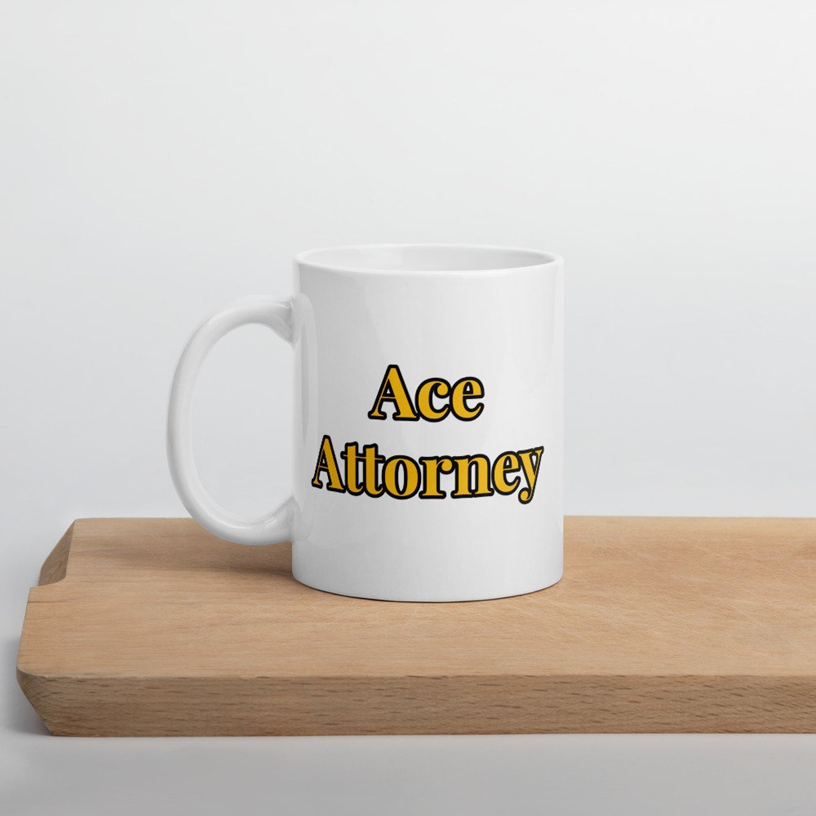 Ace Attorney Mug White Ceramic 11-15Oz Coffee Tea Cup