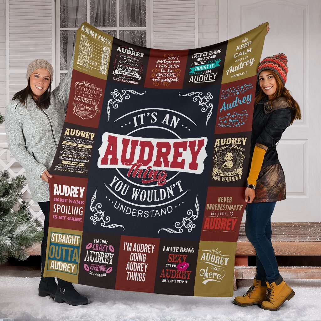 Audrey Premium Fleece Blanket