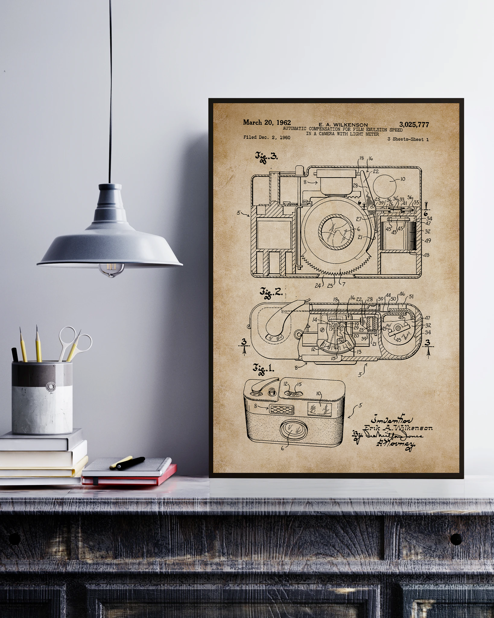 Automatic Compensation For Film Emulsion Speed In A Camera With Light Meter Poster No Frame