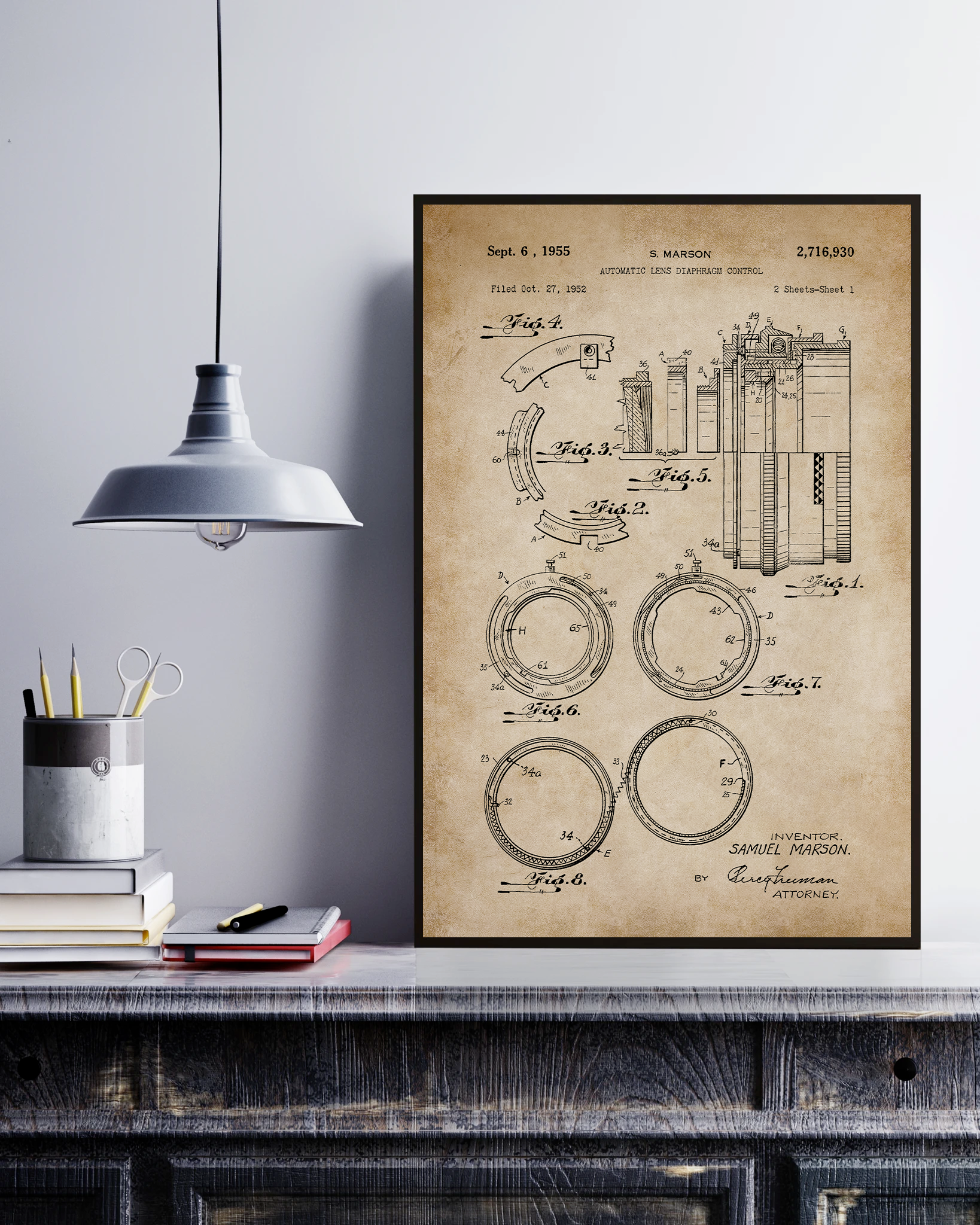 Automatic Lens Diaphragm Control Poster No Frame