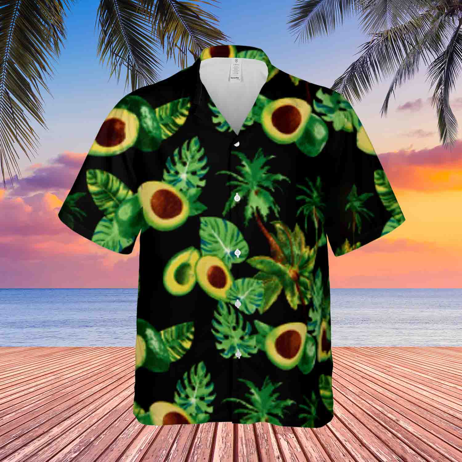 Avocado Hawaiian 3D Shirt Summer For Women And Men