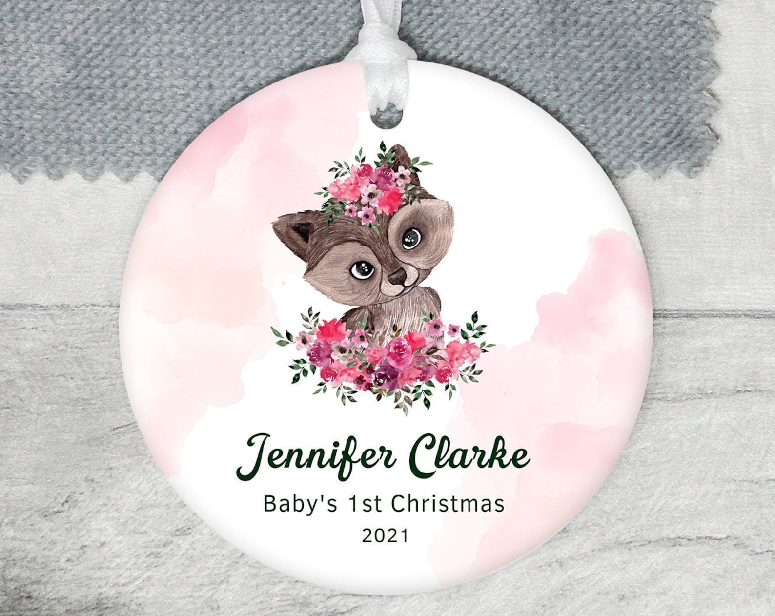 Baby'S First Fox First Baby Baby Gift Baby Shower Gift Newborn Gifts I Nc121 Christmas Ornament