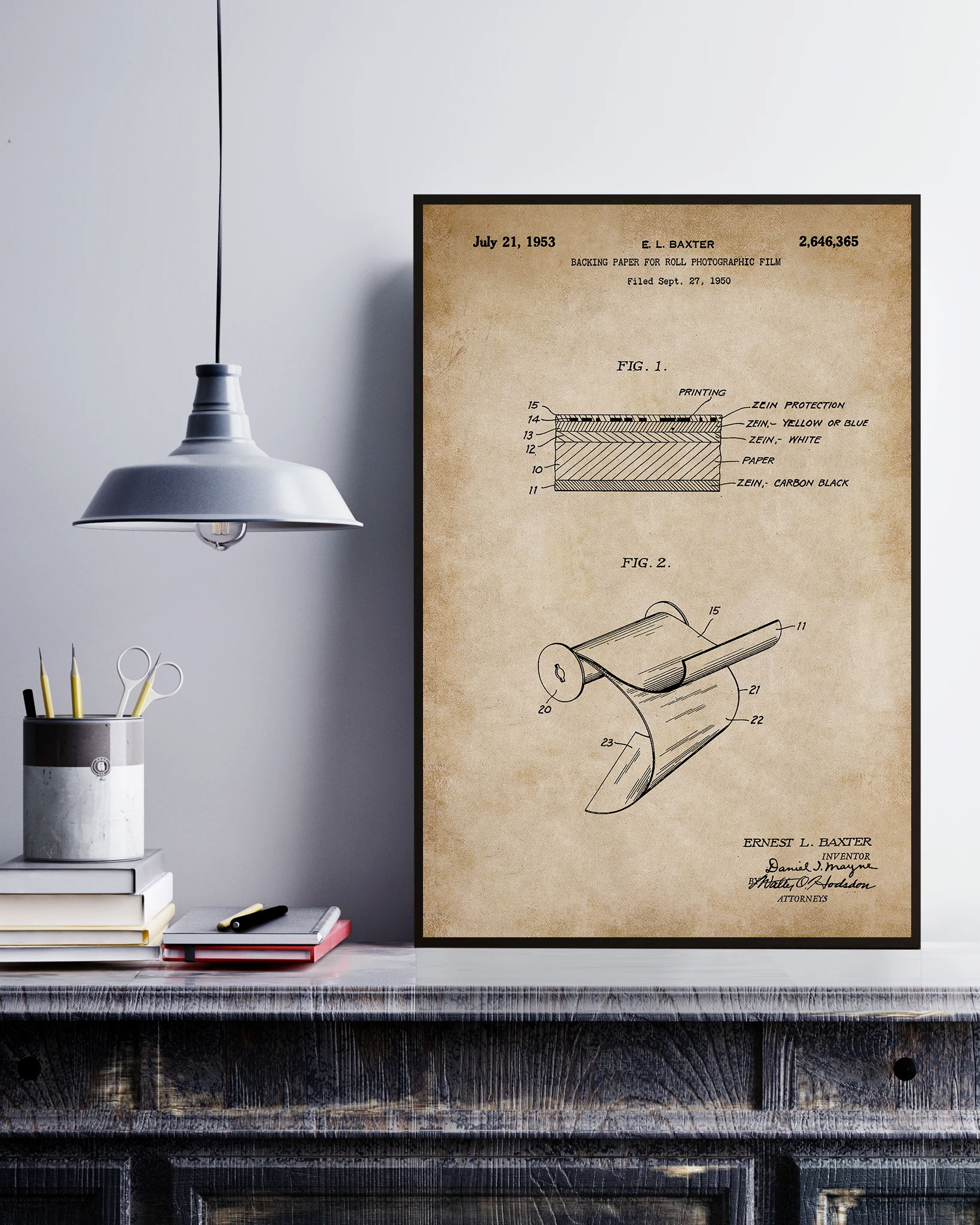 Backing Paper For Roll Photographic Film Poster No Frame