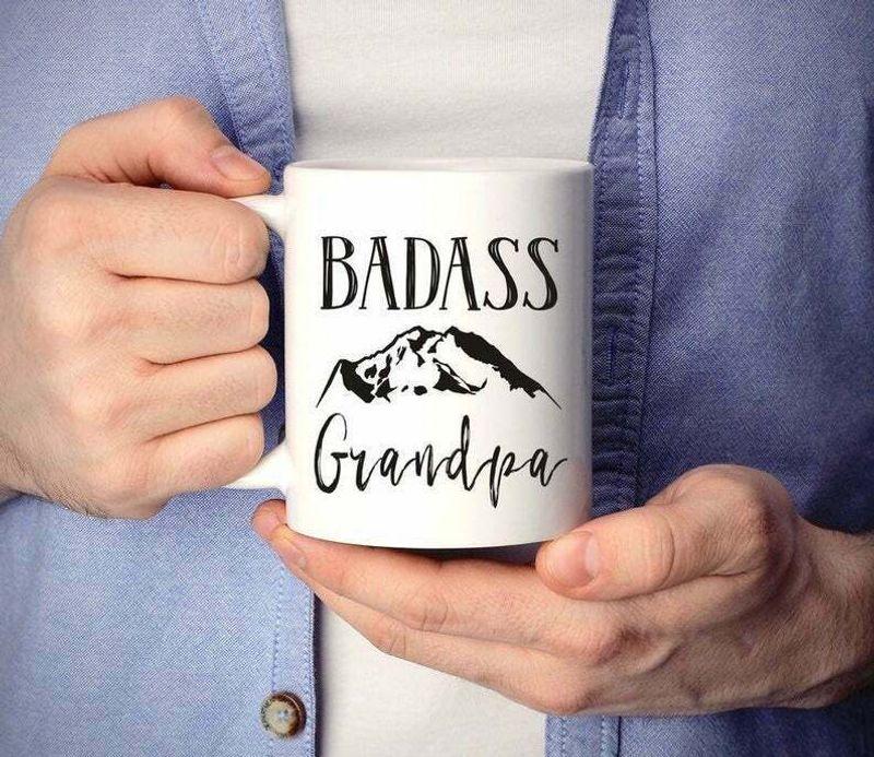 Badass Grandpa Mug White Ceramic 11-15oz Coffee Tea Cup