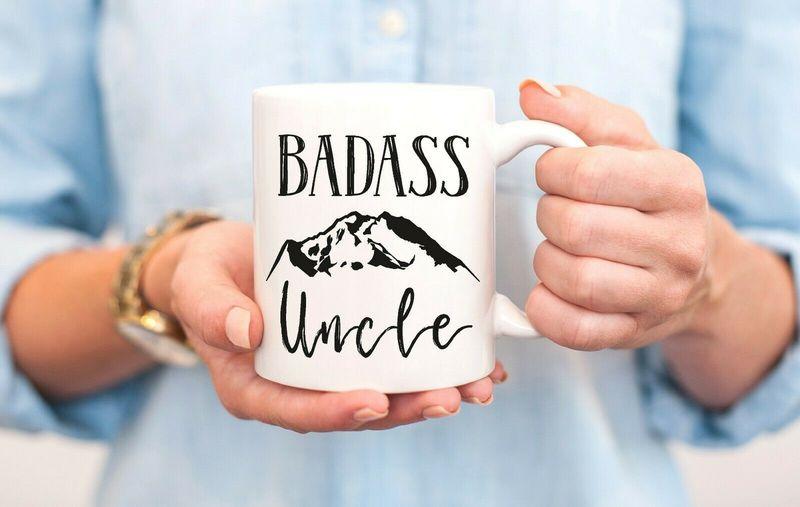 Badass Uncle Uncle Best Uncle Uncle Mug White Ceramic 11-15oz Coffee Tea Cup