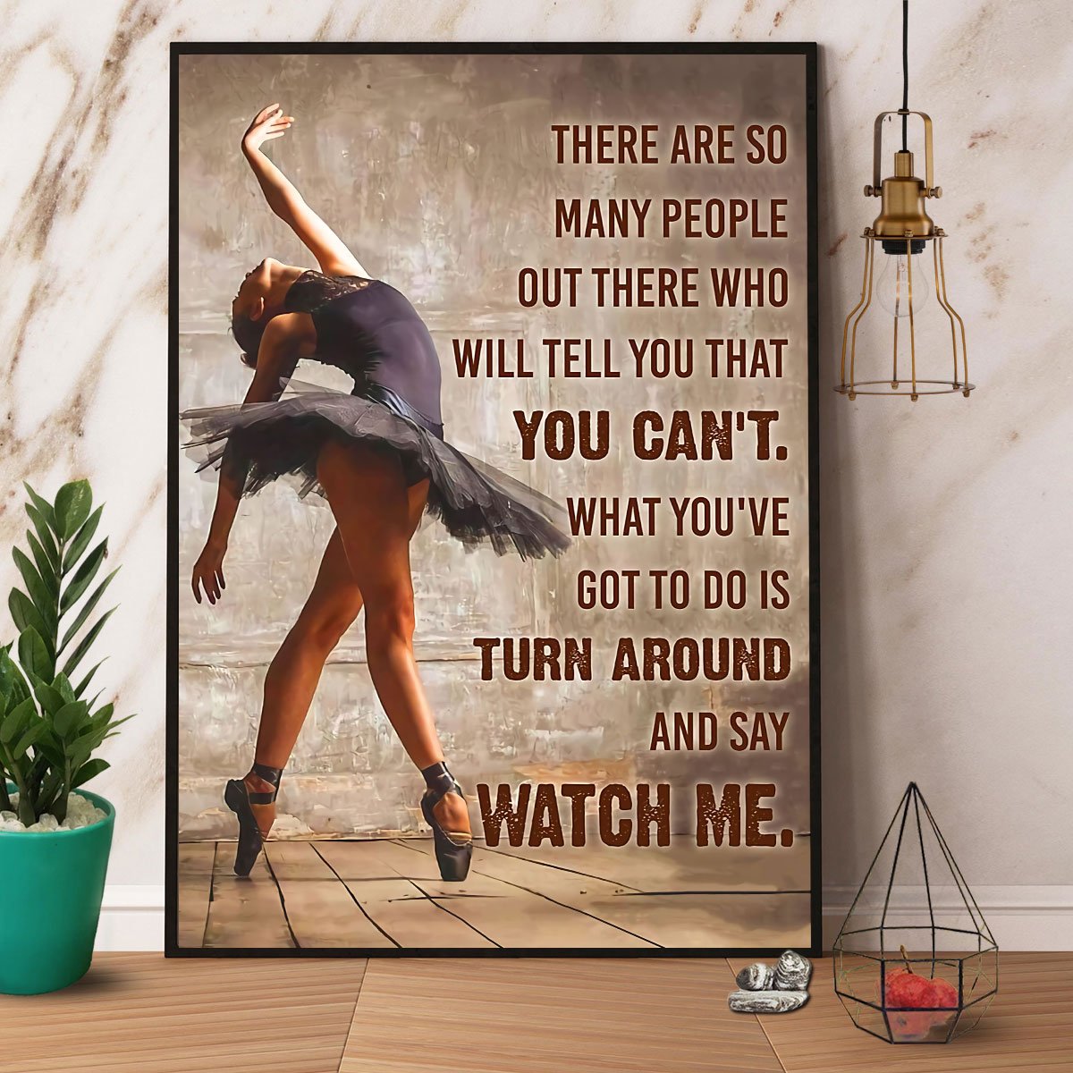 Ballet Dancer Turn Around And Say Watch Me Satin Poster Portrait No Frame