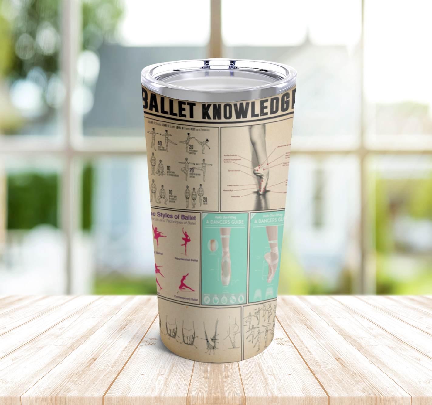 Ballet Knowledge 4 Tumbler Stainless Steel 20oz