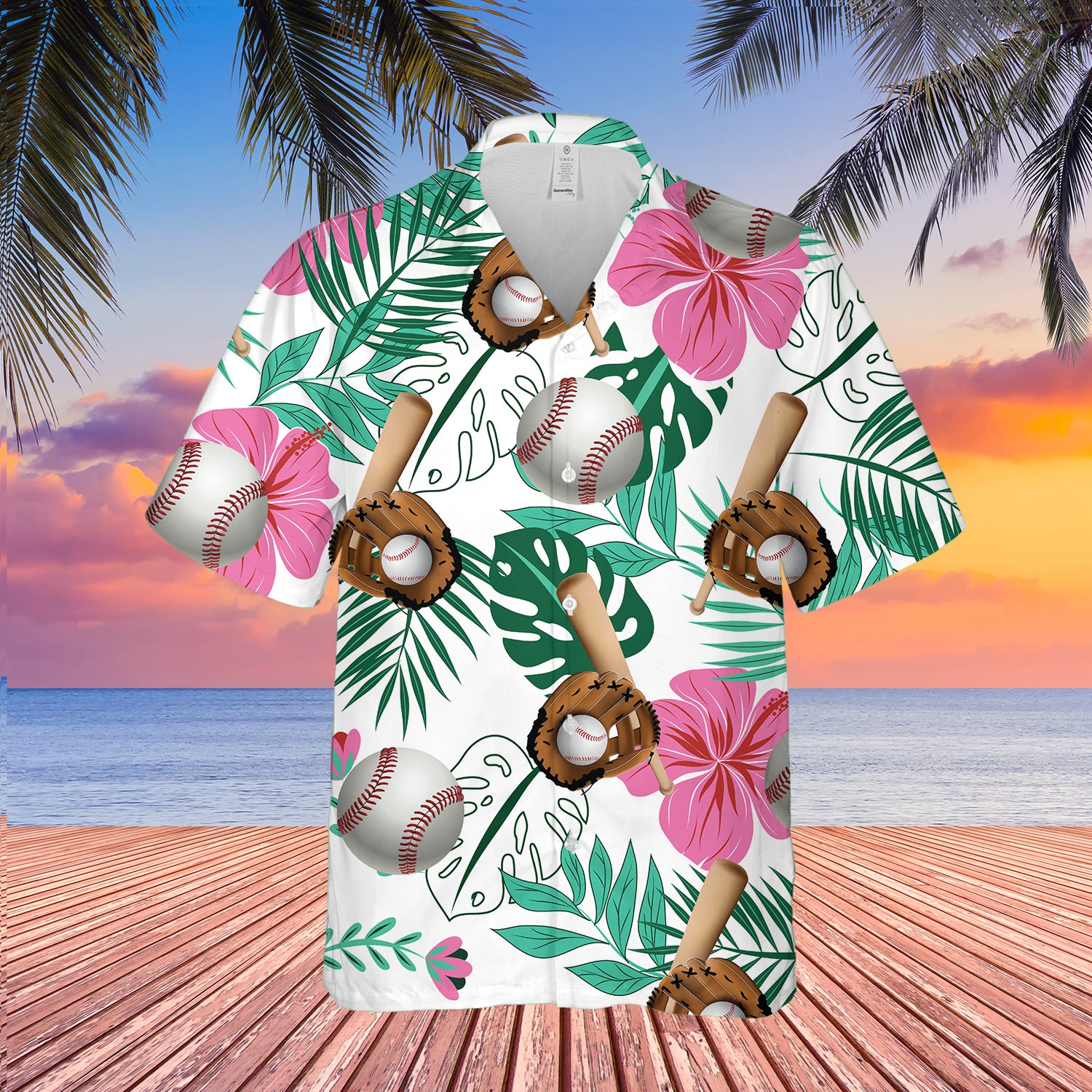 Baseball Hawaiian 3d Shirt For Women And Men