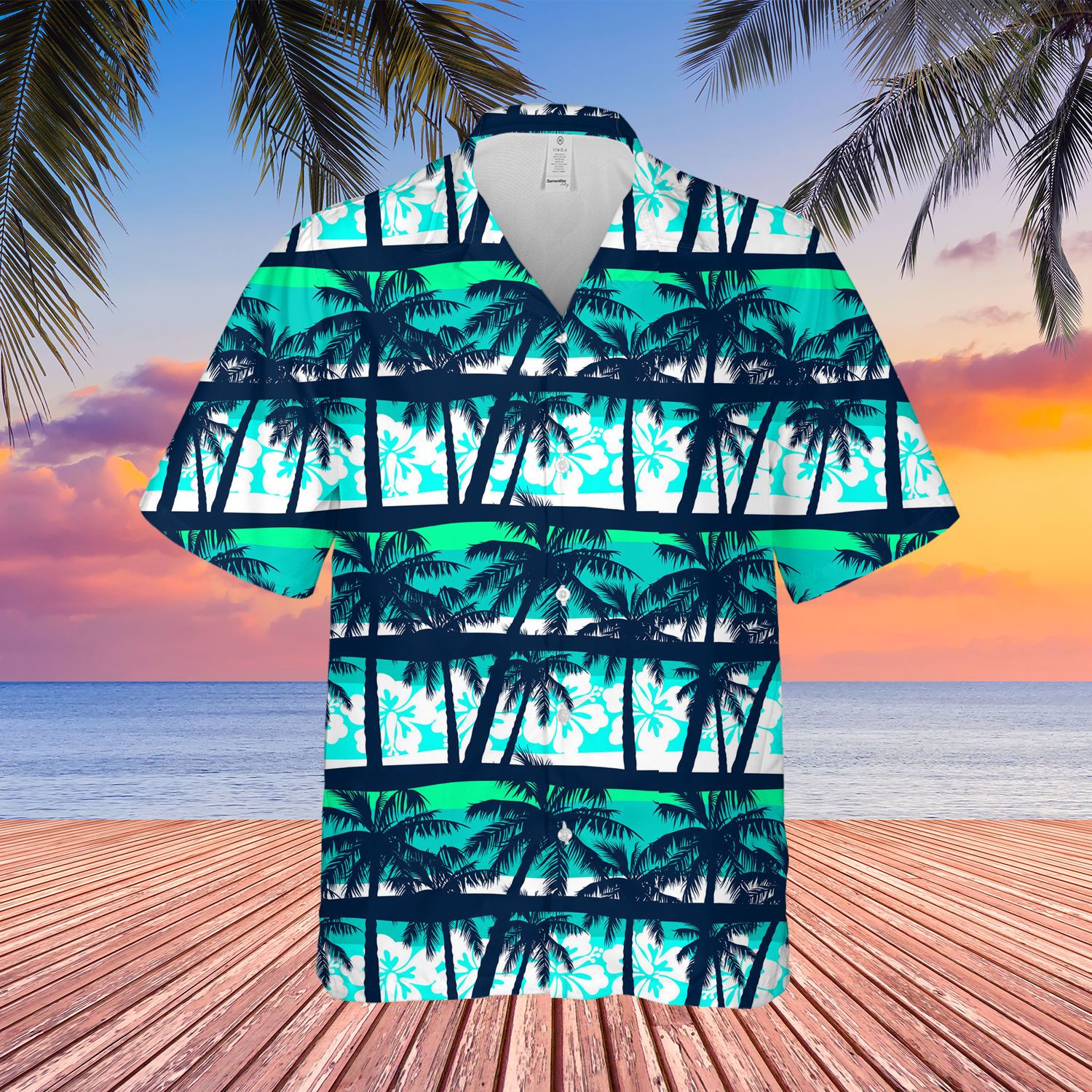 Beach Hawaiian Tropical Flower 3d Shirt For Women And Men