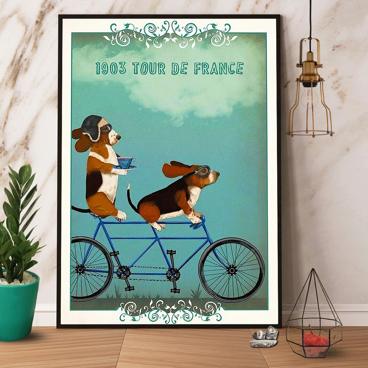 Beagle 1903 Tour De France Satin Poster Portrait No Frame