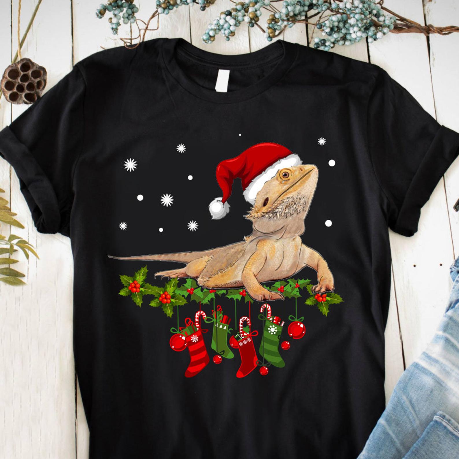 Bearded Dragon Lover Gift T Shirt Black Unisex S-6XL