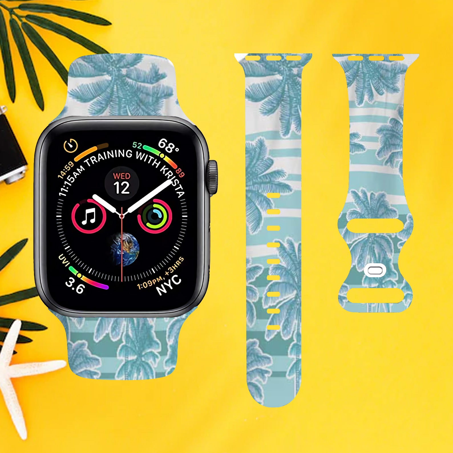 Beautiful Flamingo Colorful Watch Band for Apple Watch Thermo Elastomer