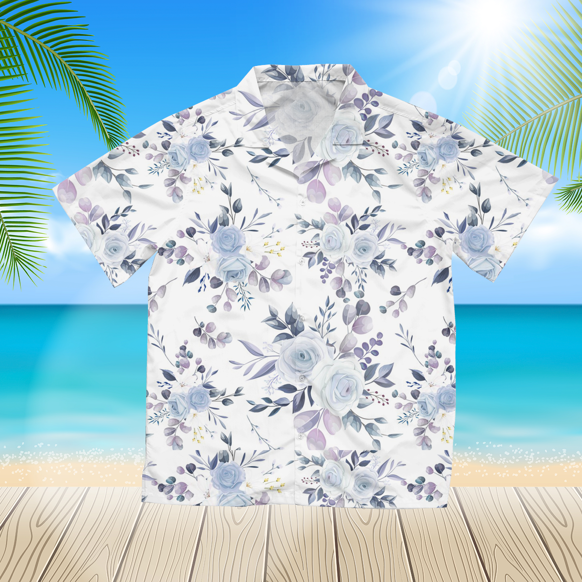 Beautiful floral 10 3d hawaii shirt for Men