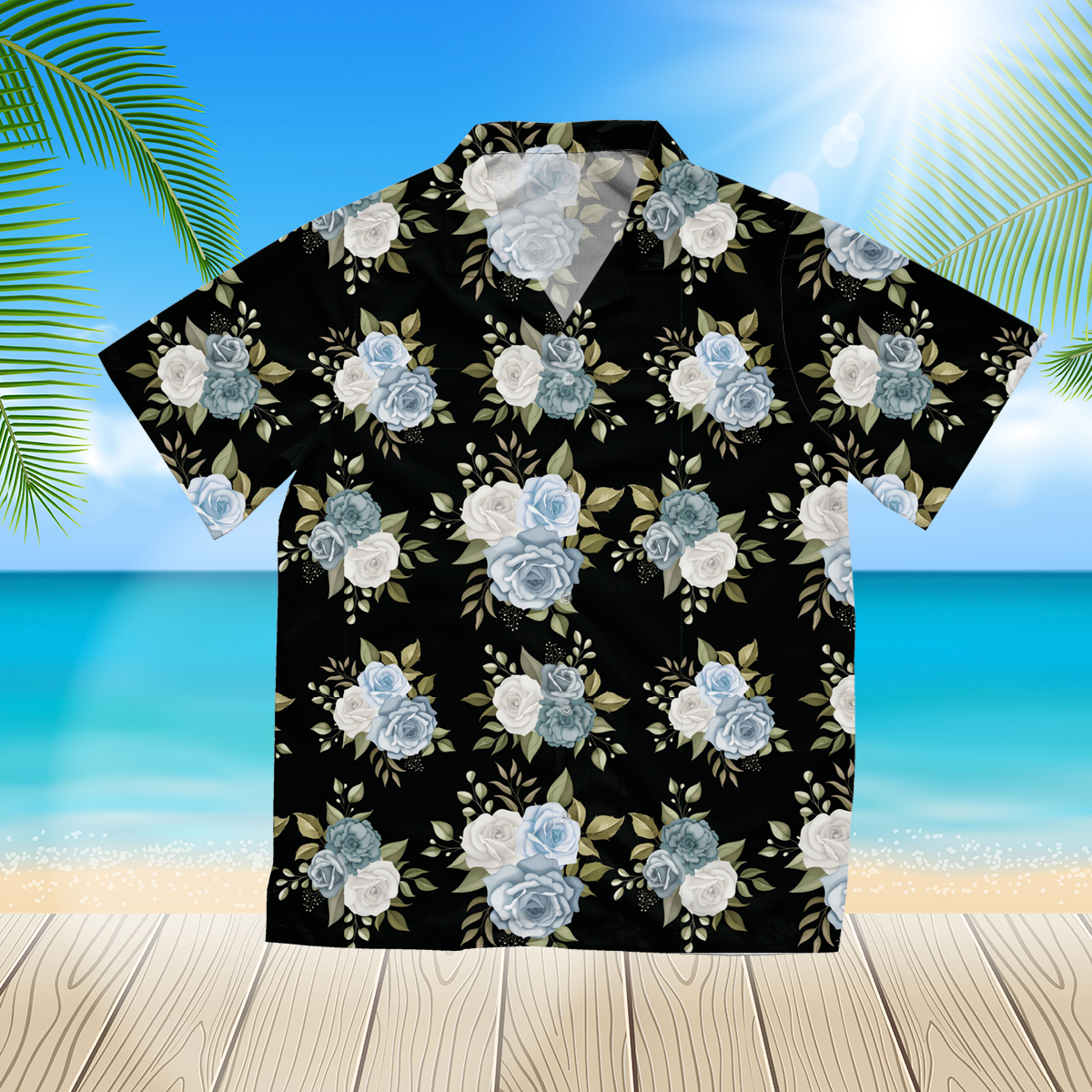 Beautiful floral 22 3d hawaii shirt for Men