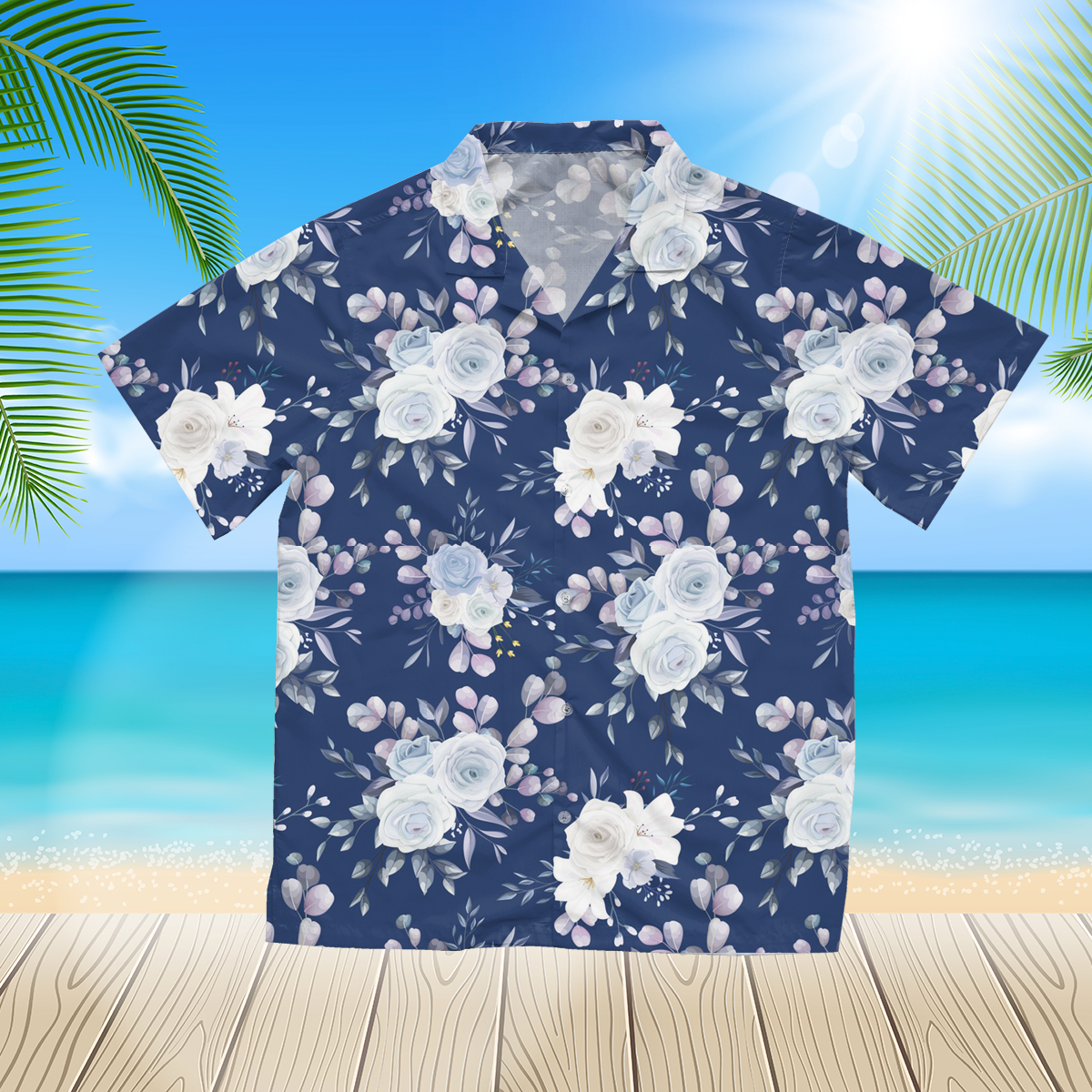 Beautiful floral 3 3d hawaii shirt for Men