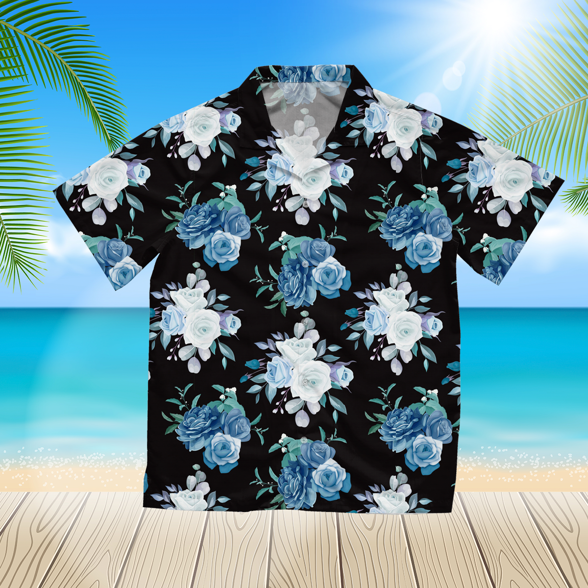 Beautiful floral 6 3d hawaii shirt for Men