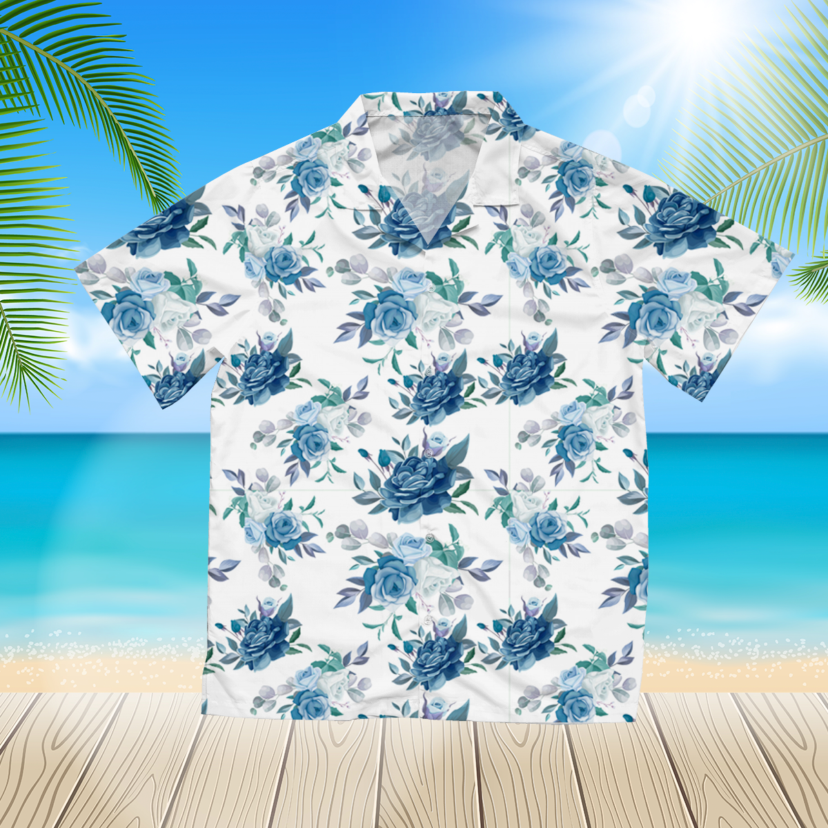 Beautiful floral 8 3d hawaii shirt for Men