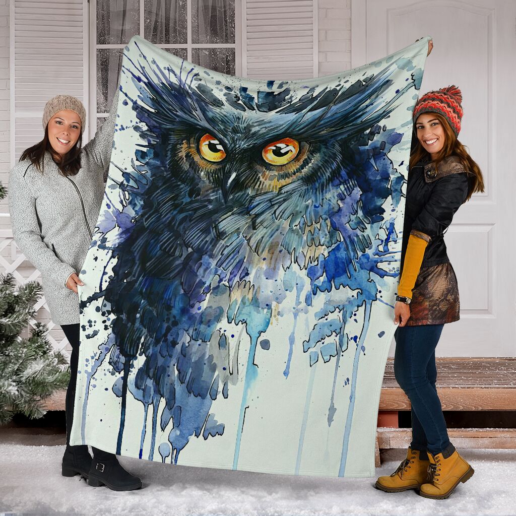 Beautiful Owl Fleece Blanket