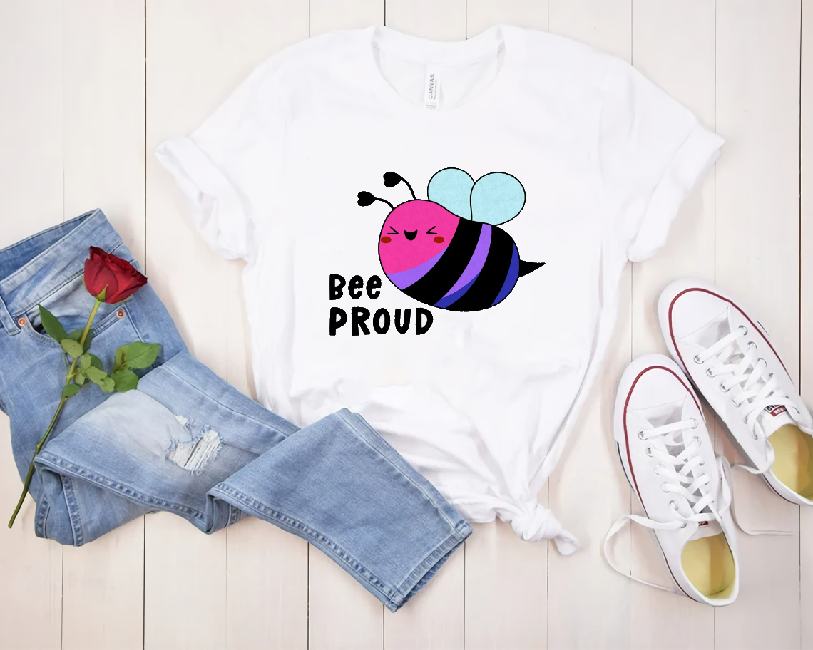 Bee Proud Bisexual Pride Gay Lgbt T-shirt Unisex S-6xl