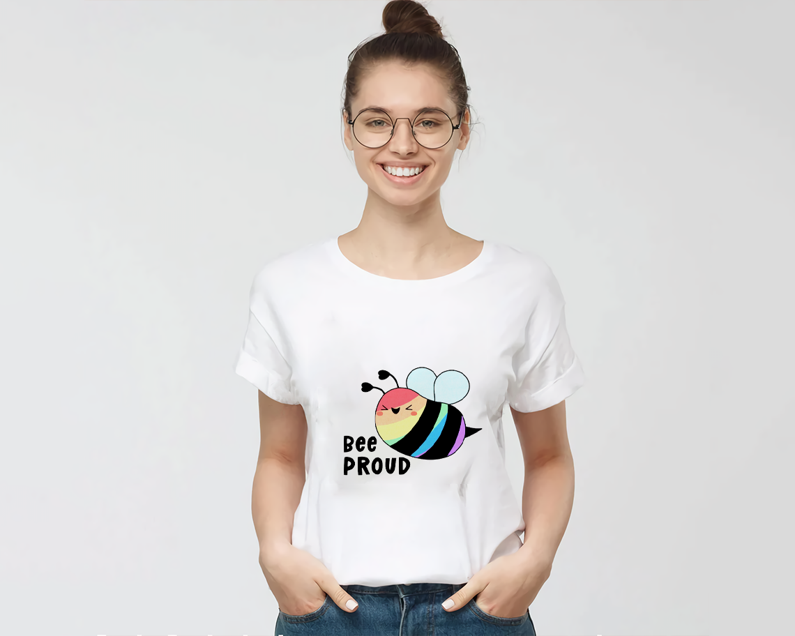 Bee Proud Rainbow Gay Pride Gay Lgbt T-Shirt Unisex S-6xl