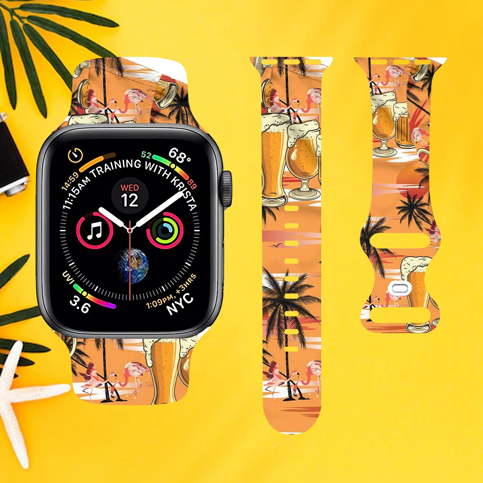 Beer Lover Colorful Watch Band for Apple Watch Thermo Elastomer