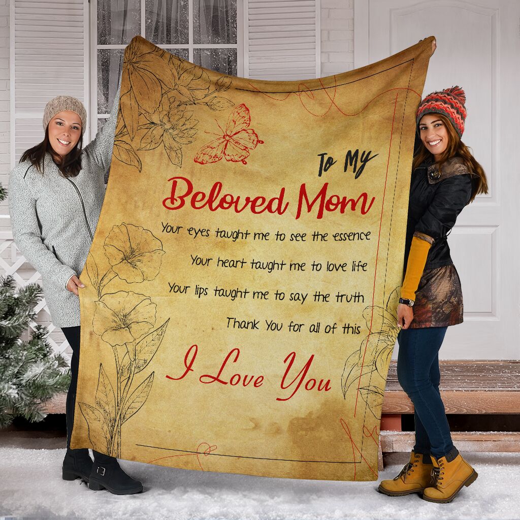 Beloved Mother Fleece Blanket Small Medium Large X-Large