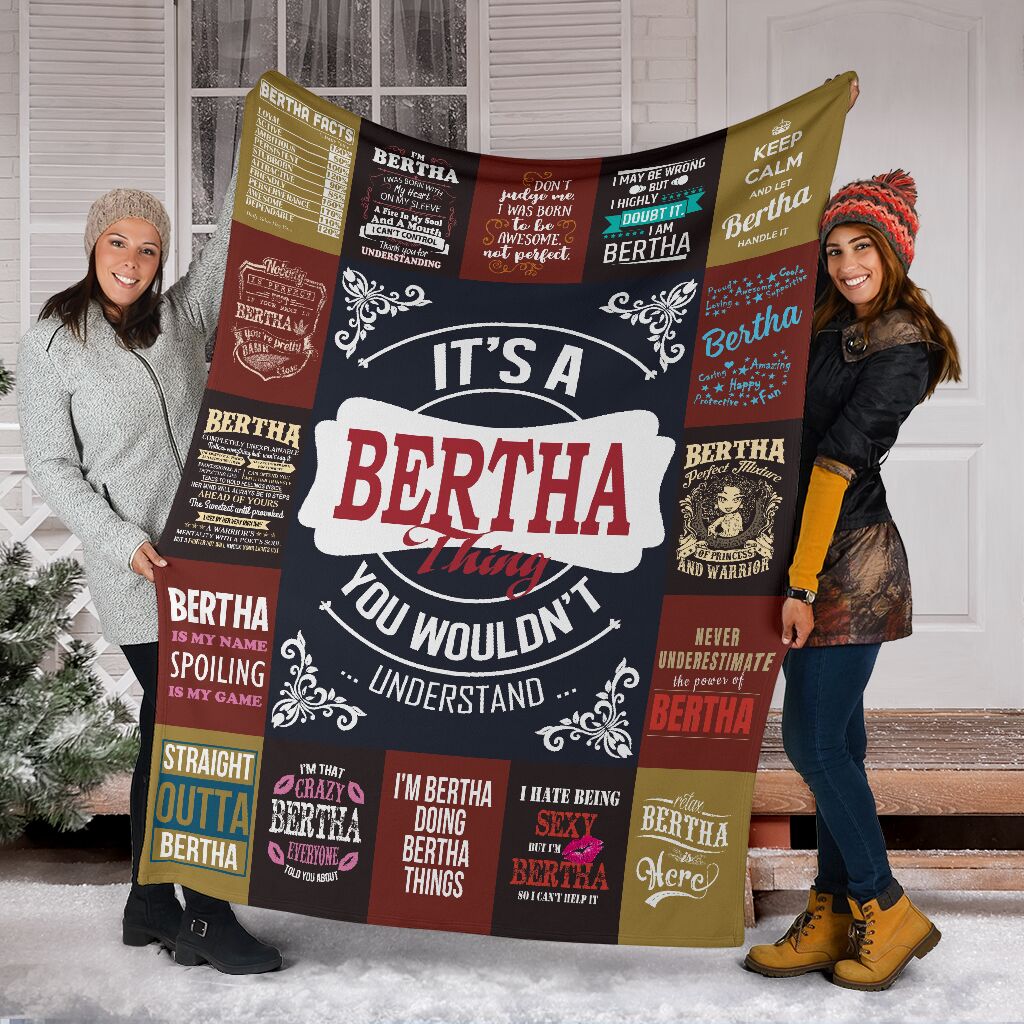 Bertha Premium Fleece Blanket