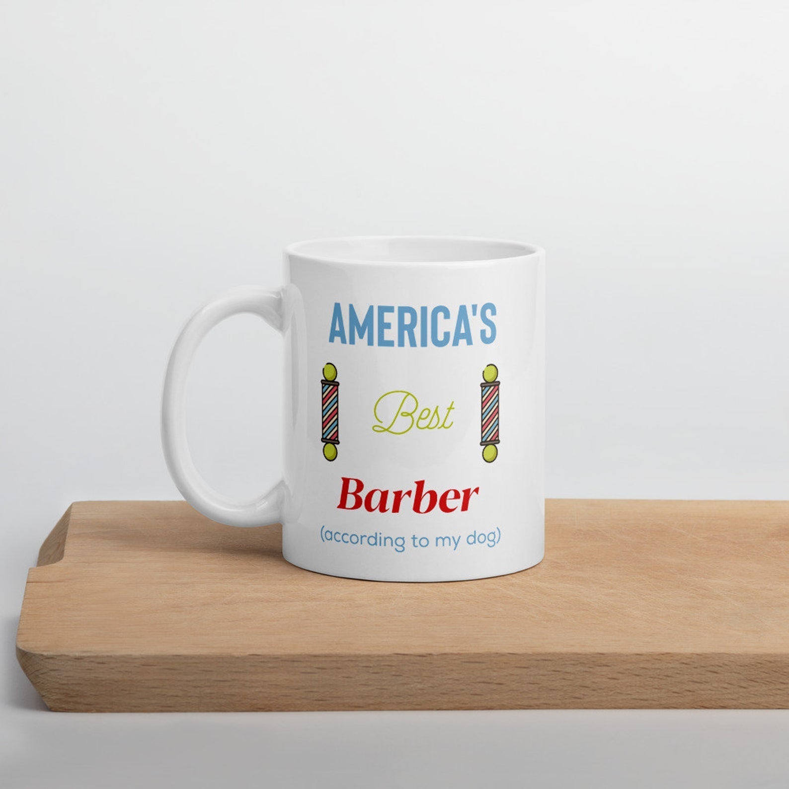 Americas Best Barber Ever Mug White Ceramic 11-15Oz Coffee Tea Cup