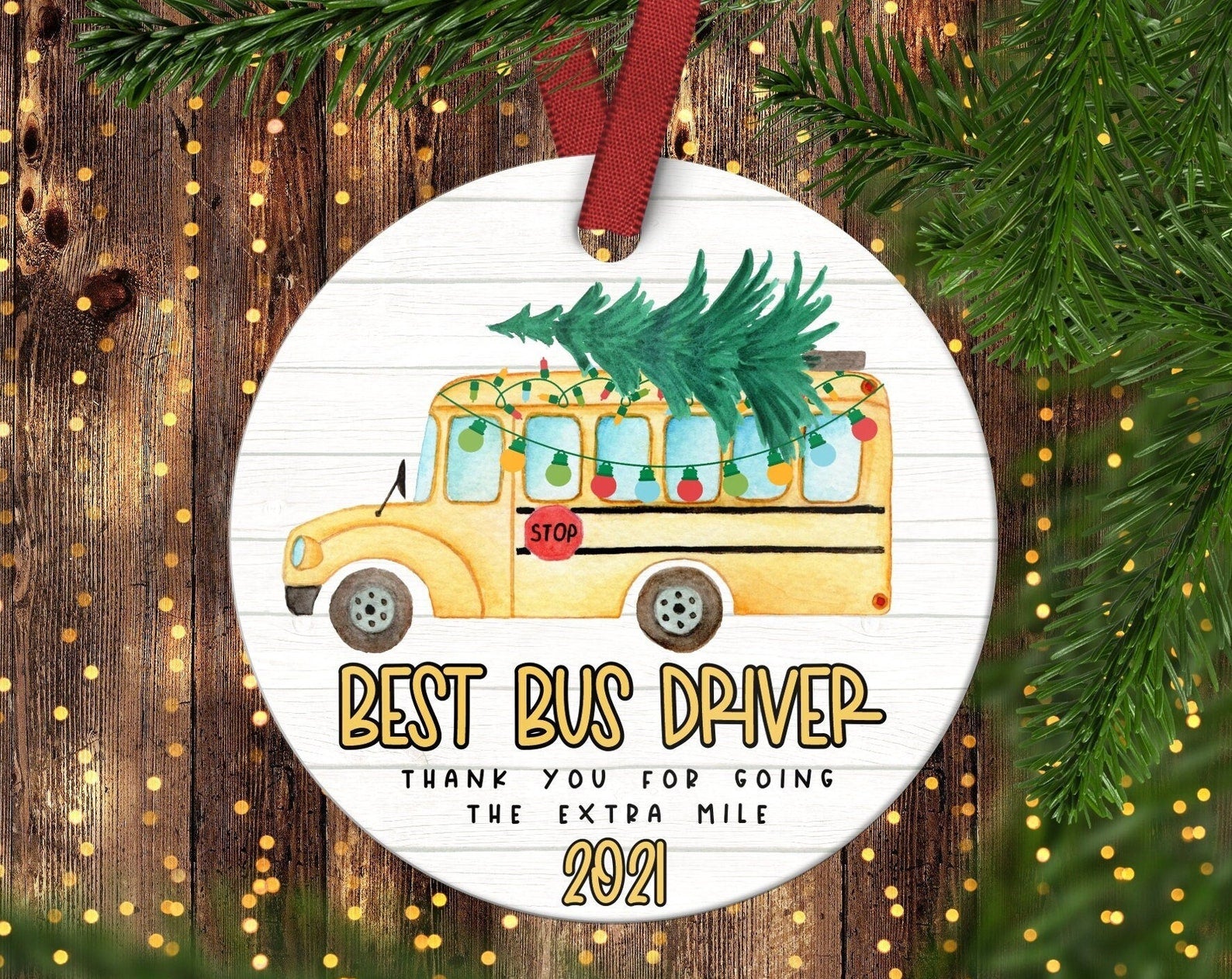 Best Bus Driver Christmas Ornament Bus Driver Gift