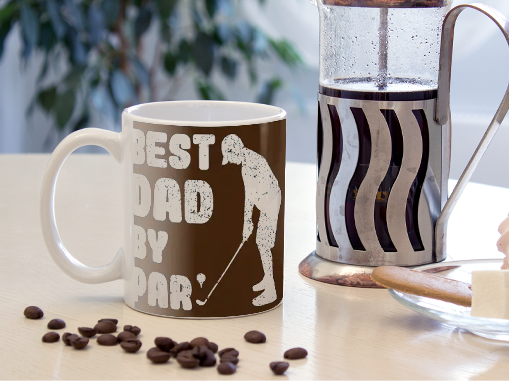 Best Dad By Par Golf Lover For Men Mug Ceramic 11-15oz Coffee Tea Cup