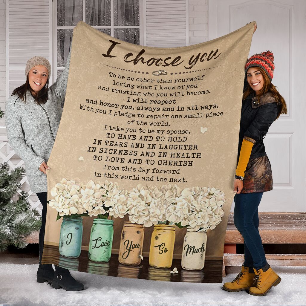 Best Gift I Chose You Fleece Blanket