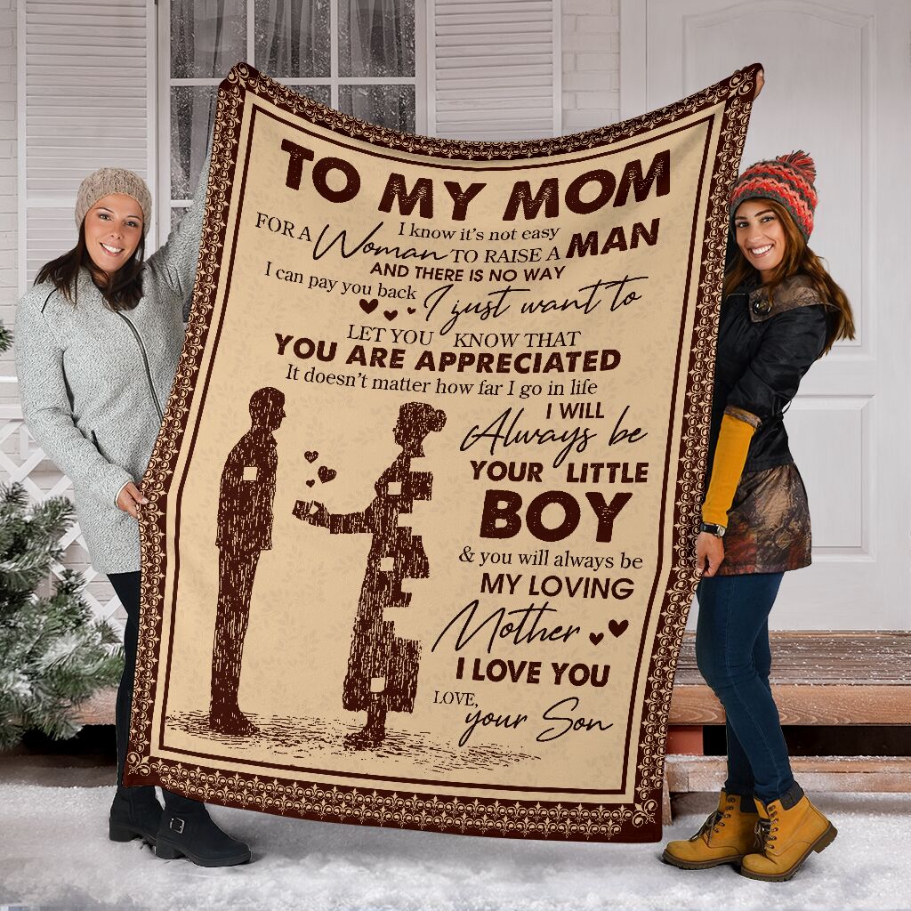 Best Gift To My Mom Fleece Blanket