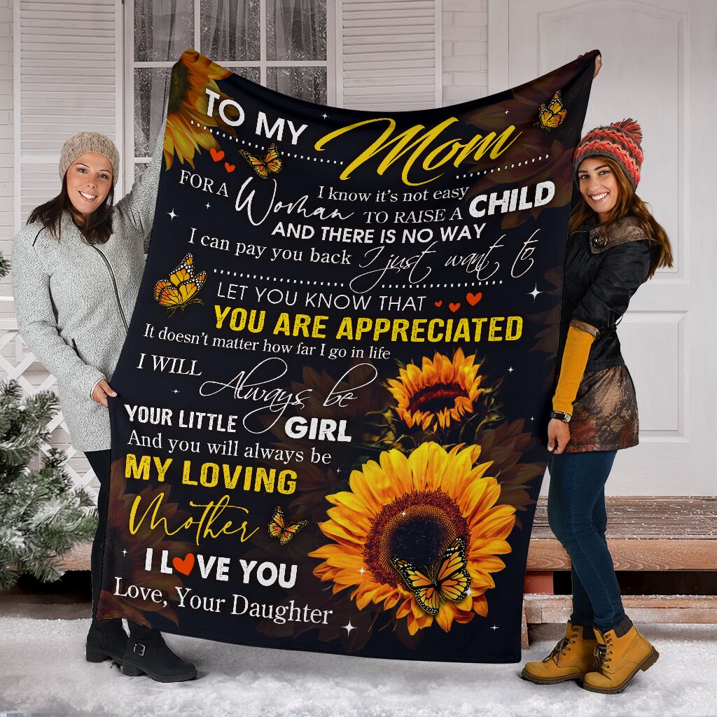 Best Gift To My Mom Fleece Blanket