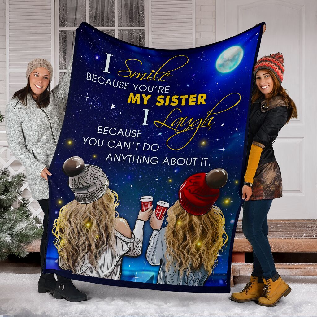 Best Gift You'Re My Sister Fleece Blanket