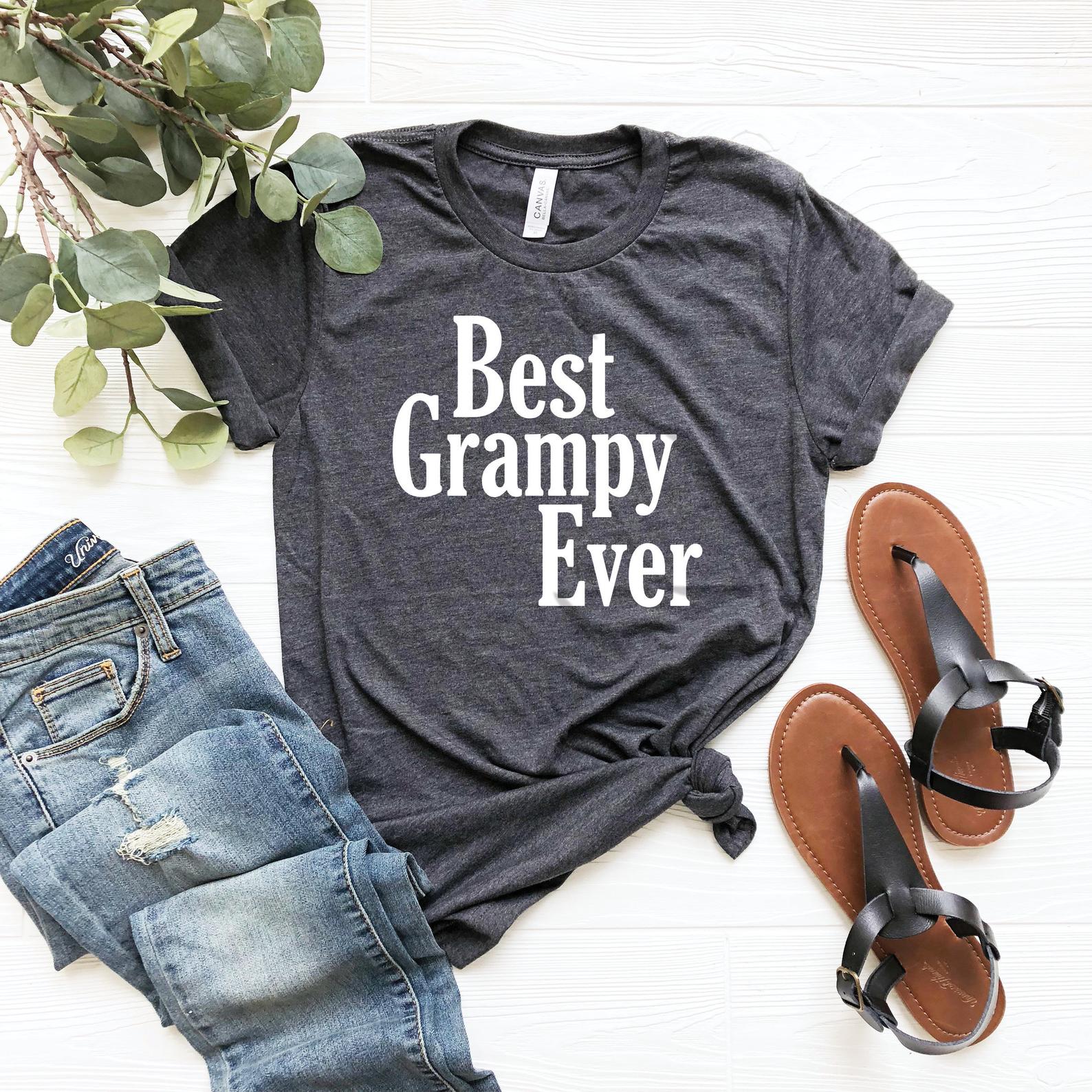 Best Grampy Ever T Shirt Dark Heather Unisex S-6XL