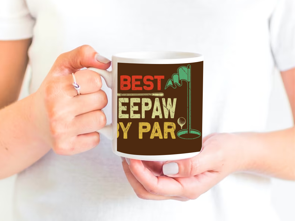 Best Peepaw By Par Fathers Day Golf Mug Ceramic 11-15oz Coffee Tea Cup