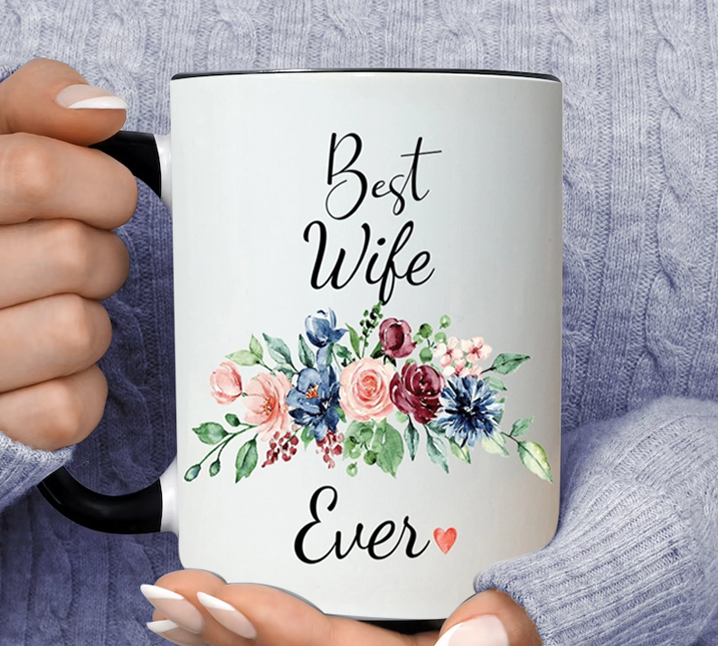 Best Wife Ever Inner Color Accent Mug 11oz Coffee Tea Cup