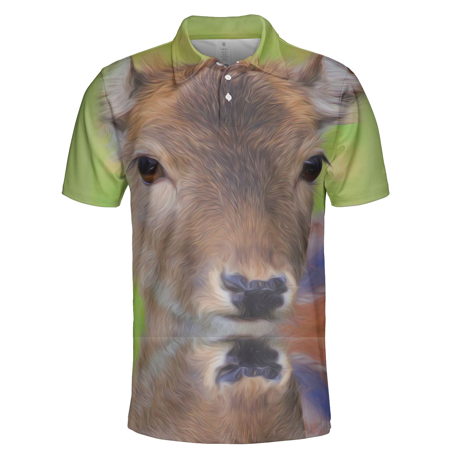 Big-eyed Baby Deer 3d All Over Print Polo Shirt