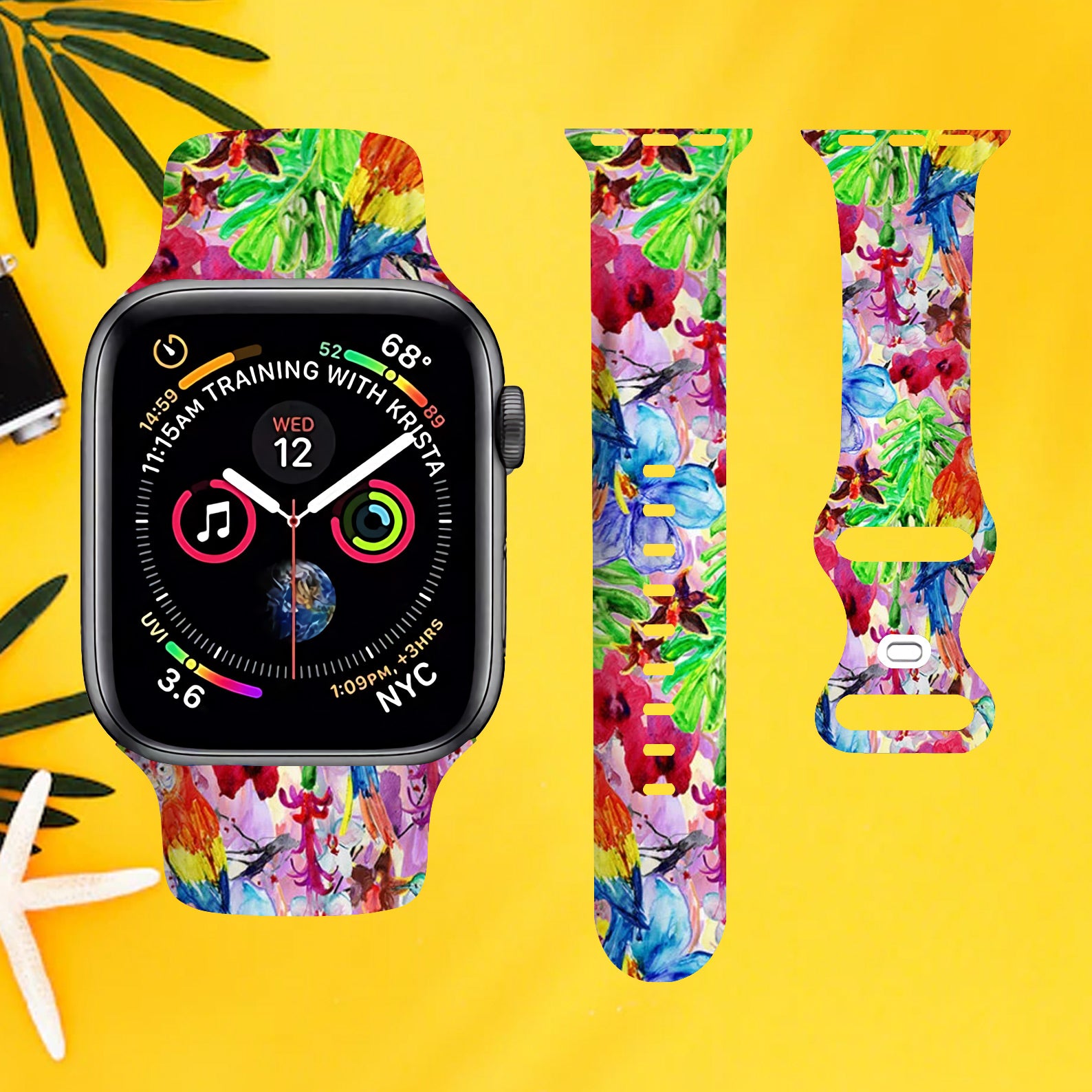 Bird Colorful Watch Band for Apple Watch Thermo Elastomer