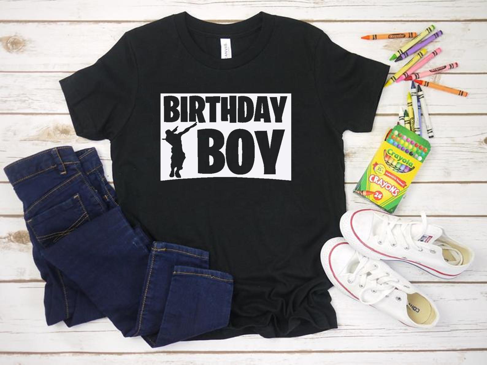 Birthday Boy Design T Shirt Black Unisex S-6XL