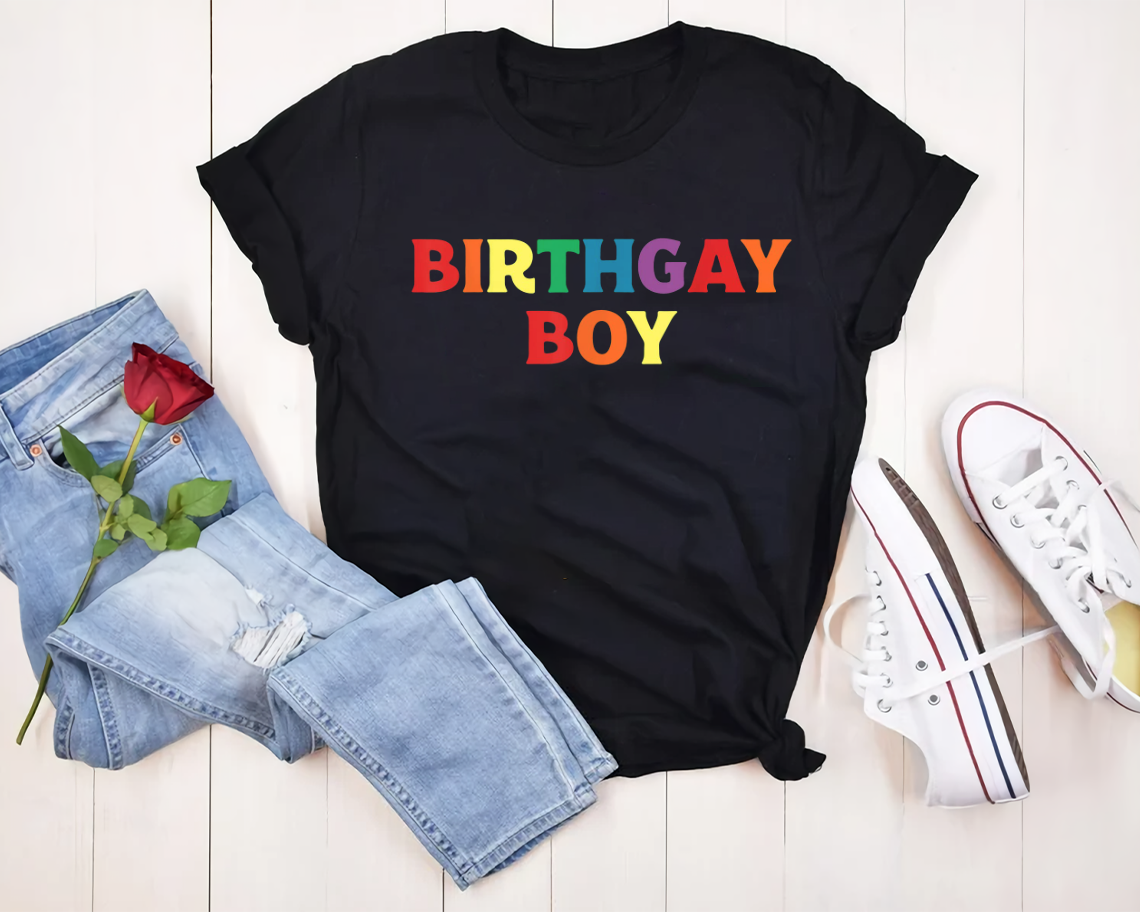 Birthgay Boy Shirt Lgbt Gay Pride T-shirt Unisex S-6xl